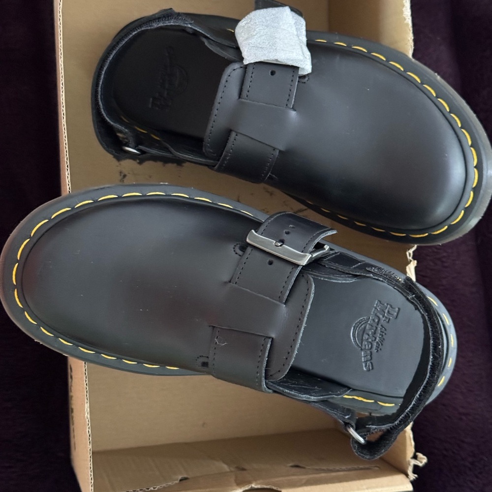Brand New Dr. Martens Jorge II Leather Slingback Mule.  Women's size 5 - Picture 4 of 6